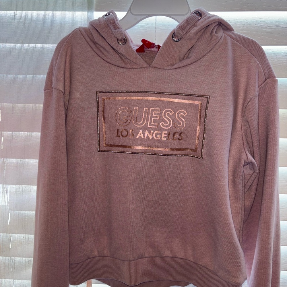 Lightly used girls guess hoodie